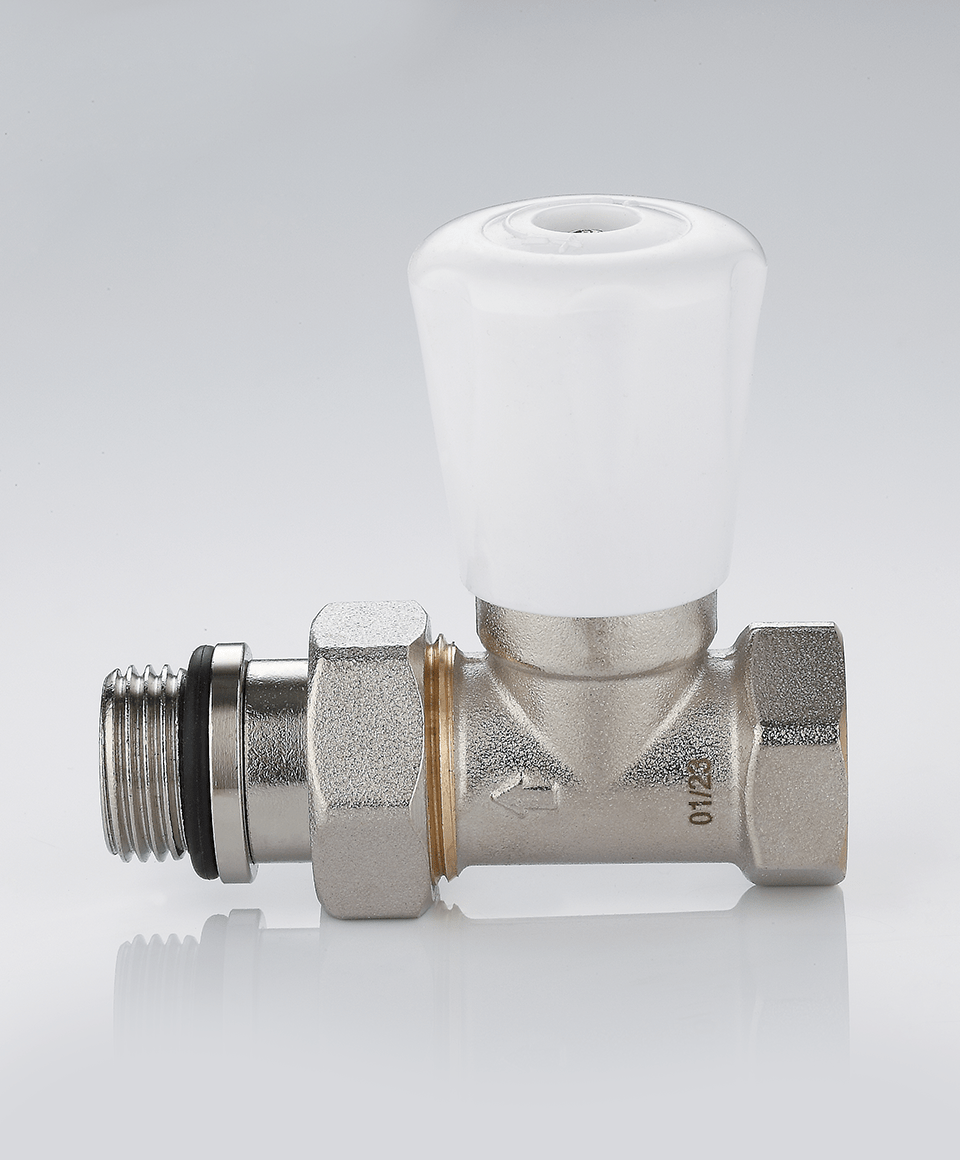 Manuelles Heizkörperventil gerade