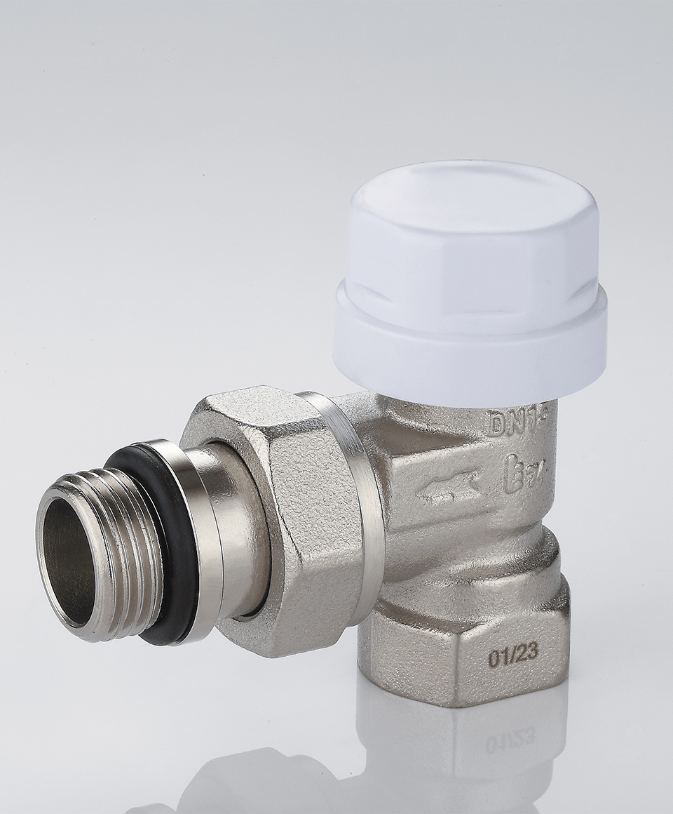 Angle de la vanne thermostatique