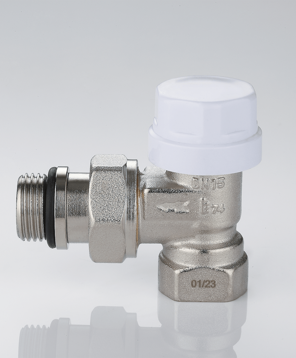 Angle de la vanne thermostatique