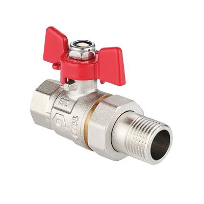 Ball valve with tail piece connections