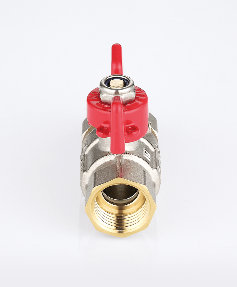 Ball valve with tail piece connections