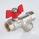 Ball valve combined with strainer
