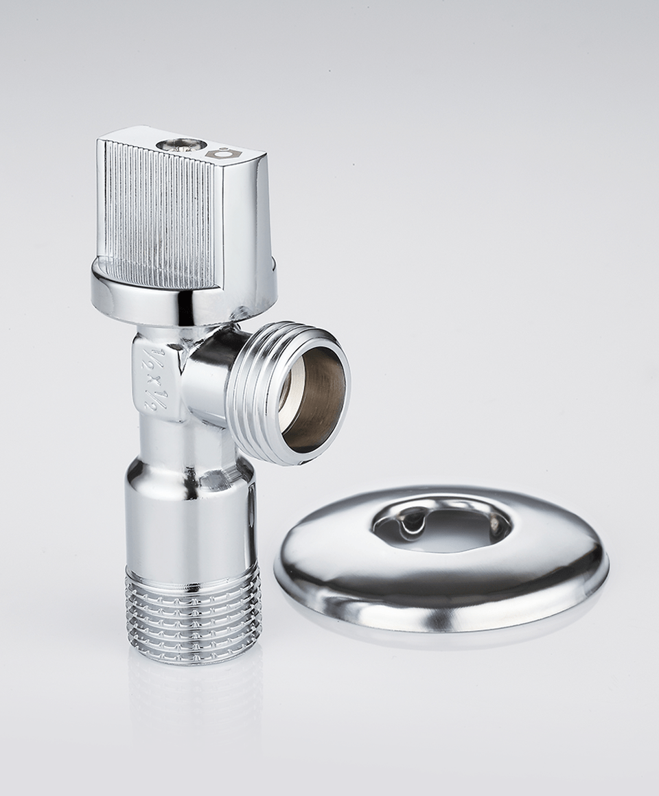 Under-sink angle ball valve