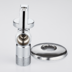Under-sink angle ball valve