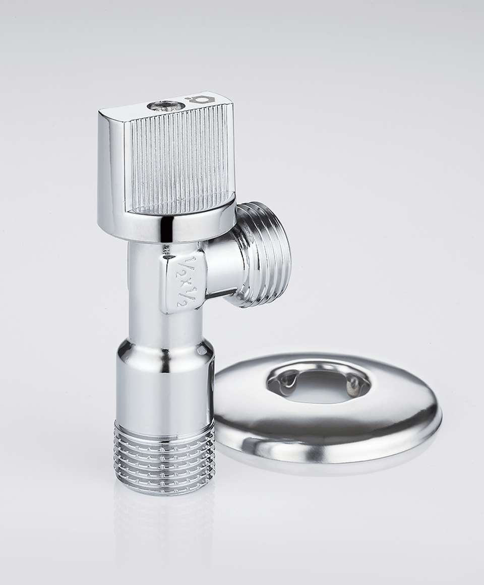 Under-sink angle ball valve