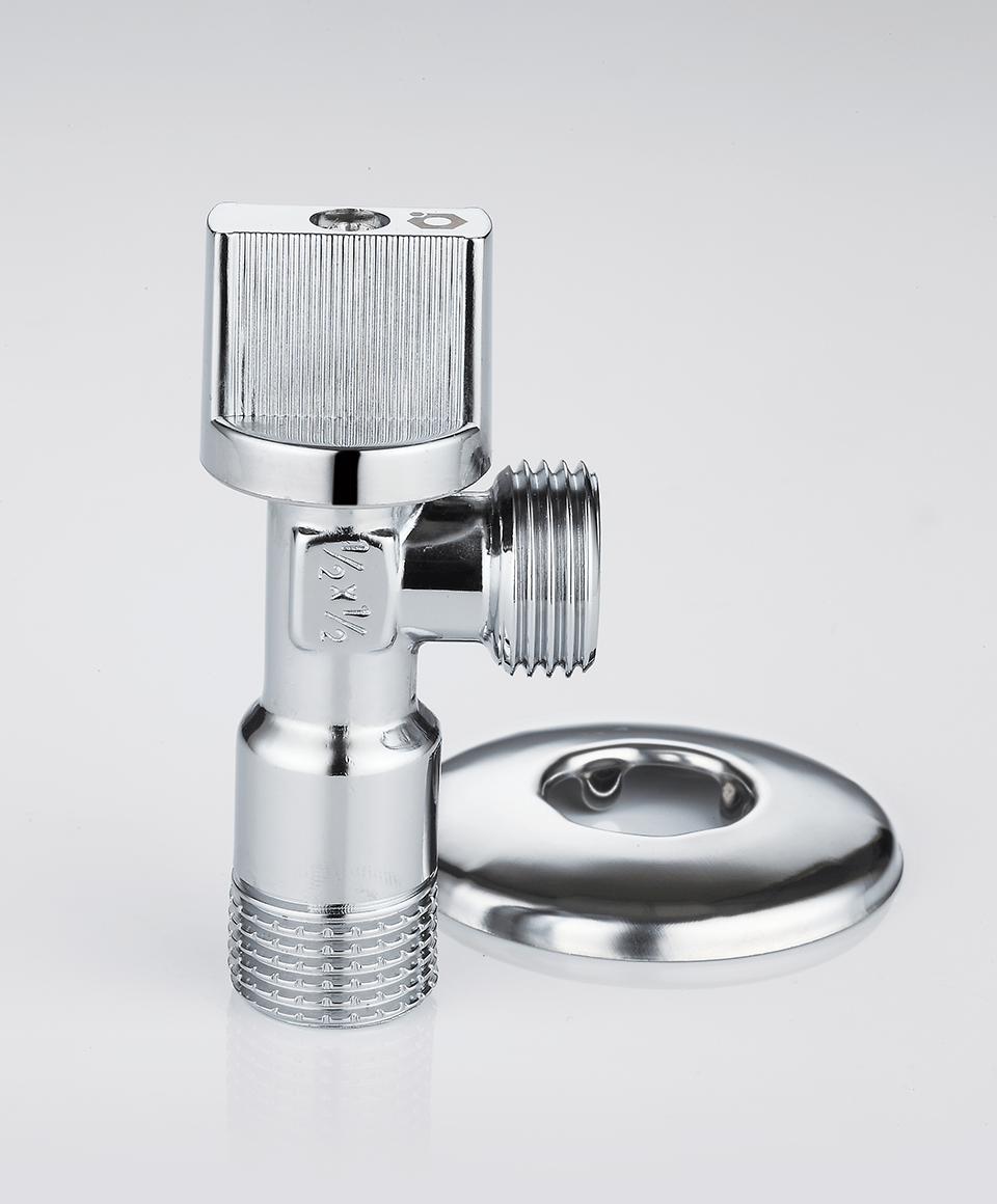 Under-sink angle ball valve
