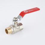Ball valve female-male connection with lever handle