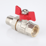 Ball valve with tail piece connections