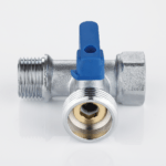 Tee ball valve female-male connection for washing machine