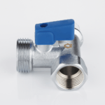 Tee ball valve female-male connection for washing machine