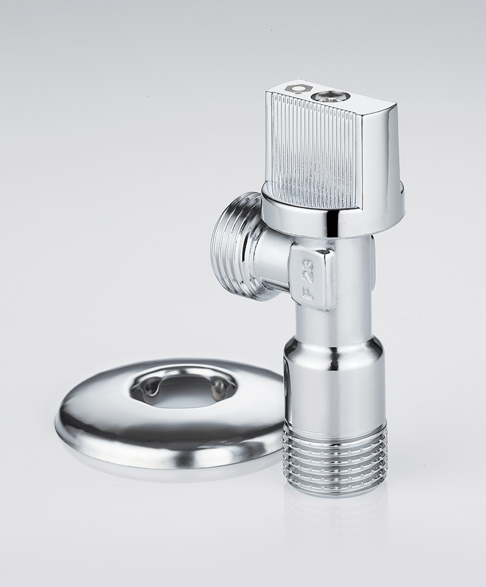 Under-sink angle ball valve