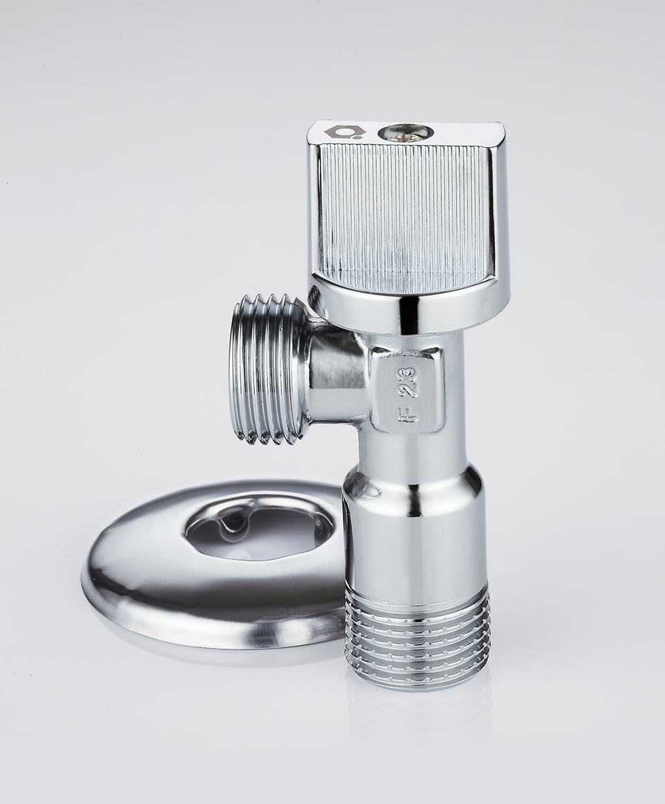 Under-sink angle ball valve