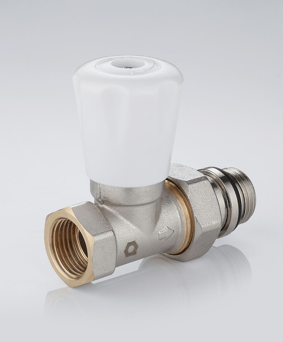 Manual radiator valve straight