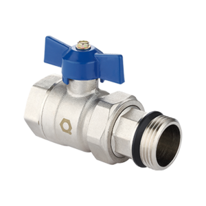 Ball valve for manifolds with blue handle
