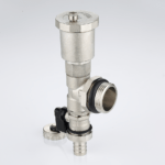 End unit with drain valve and automatic air vent valve