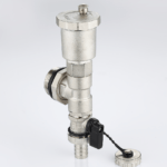 End unit with drain valve and automatic air vent valve